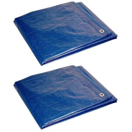 Patioplus 8 ft x 10 ft Tarp, Blue PA752246